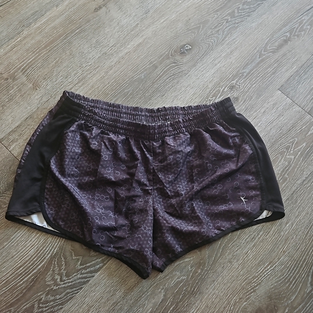 Danskin Now Black/Gray XL Shorts (DrawString) inside small pocket